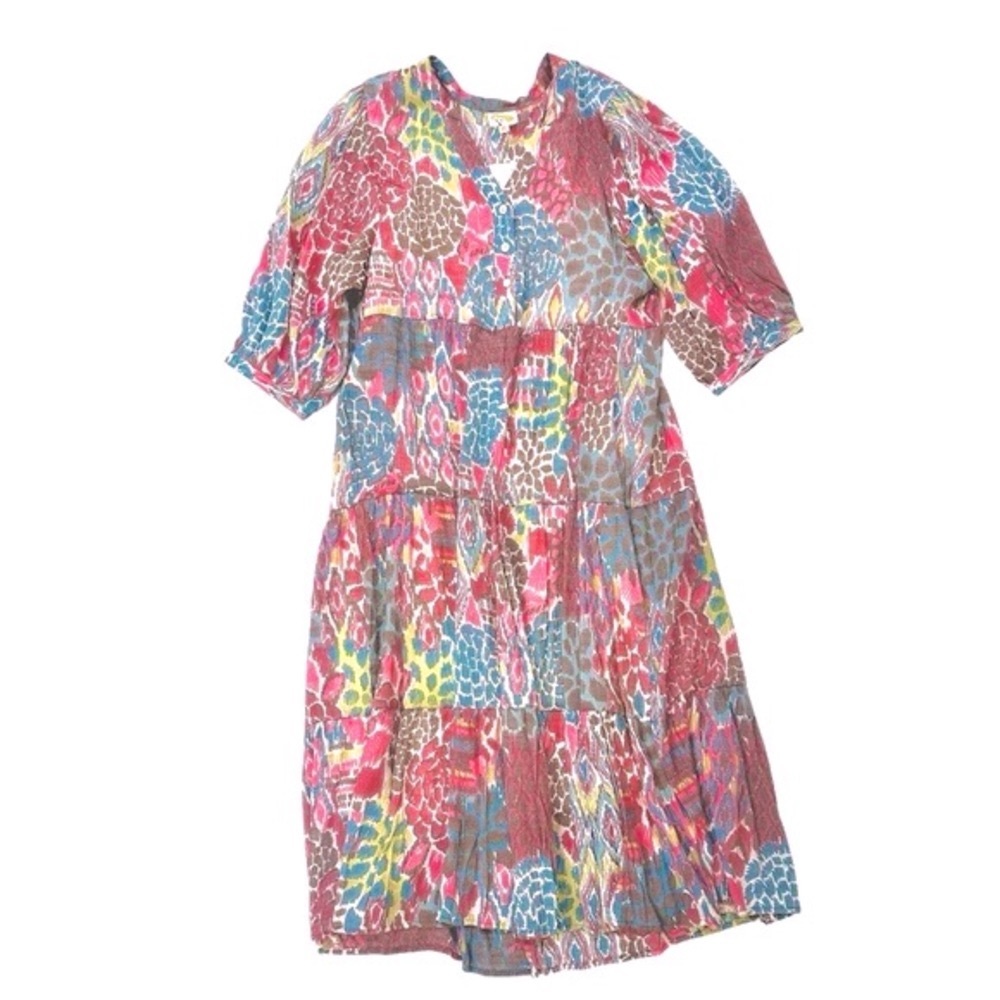 Anthropologie Fig and Flower Midi Dress